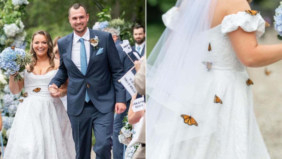 Amy y Matt Perry recibieron duras críticas tras "liberar" mariposas monarca en su boda