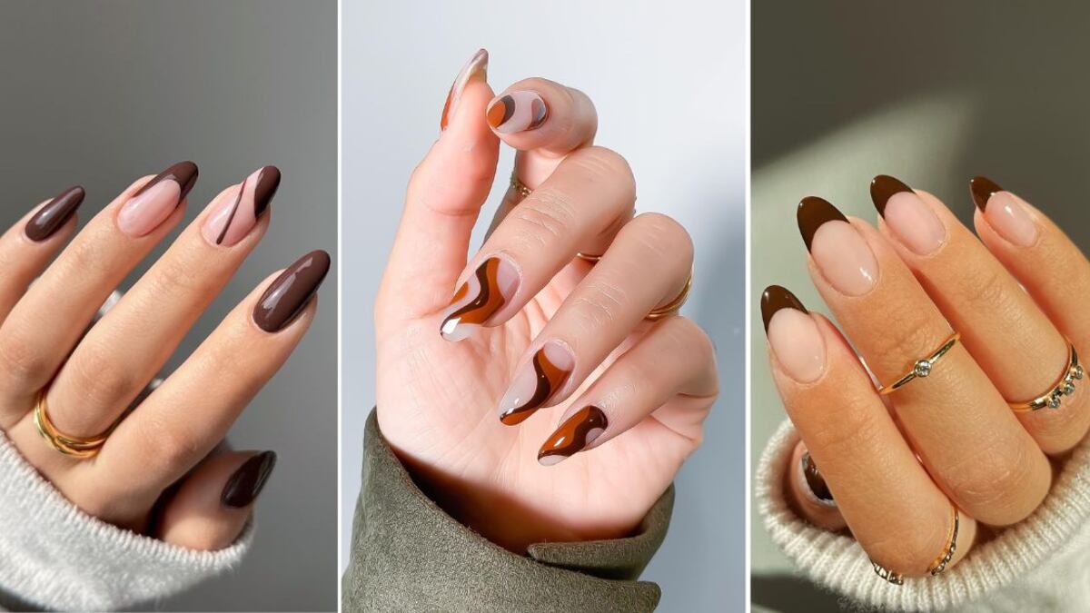 La manicura chocolate es un clásico de la temporada otoñal