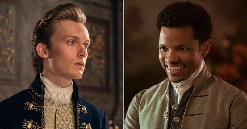Freddie Dennis y Tunji Kasim en 'Queen Charlotte'