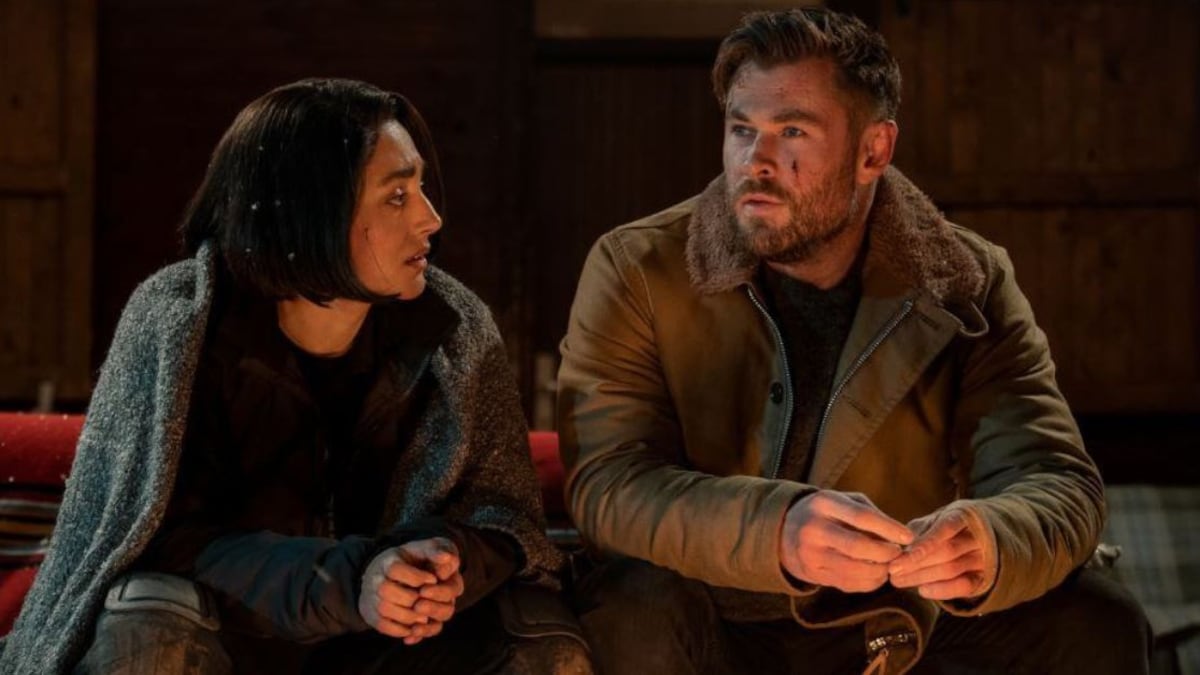 Golshifteh Farahani y Chris Hemsworth en 'Misión de rescate 2'