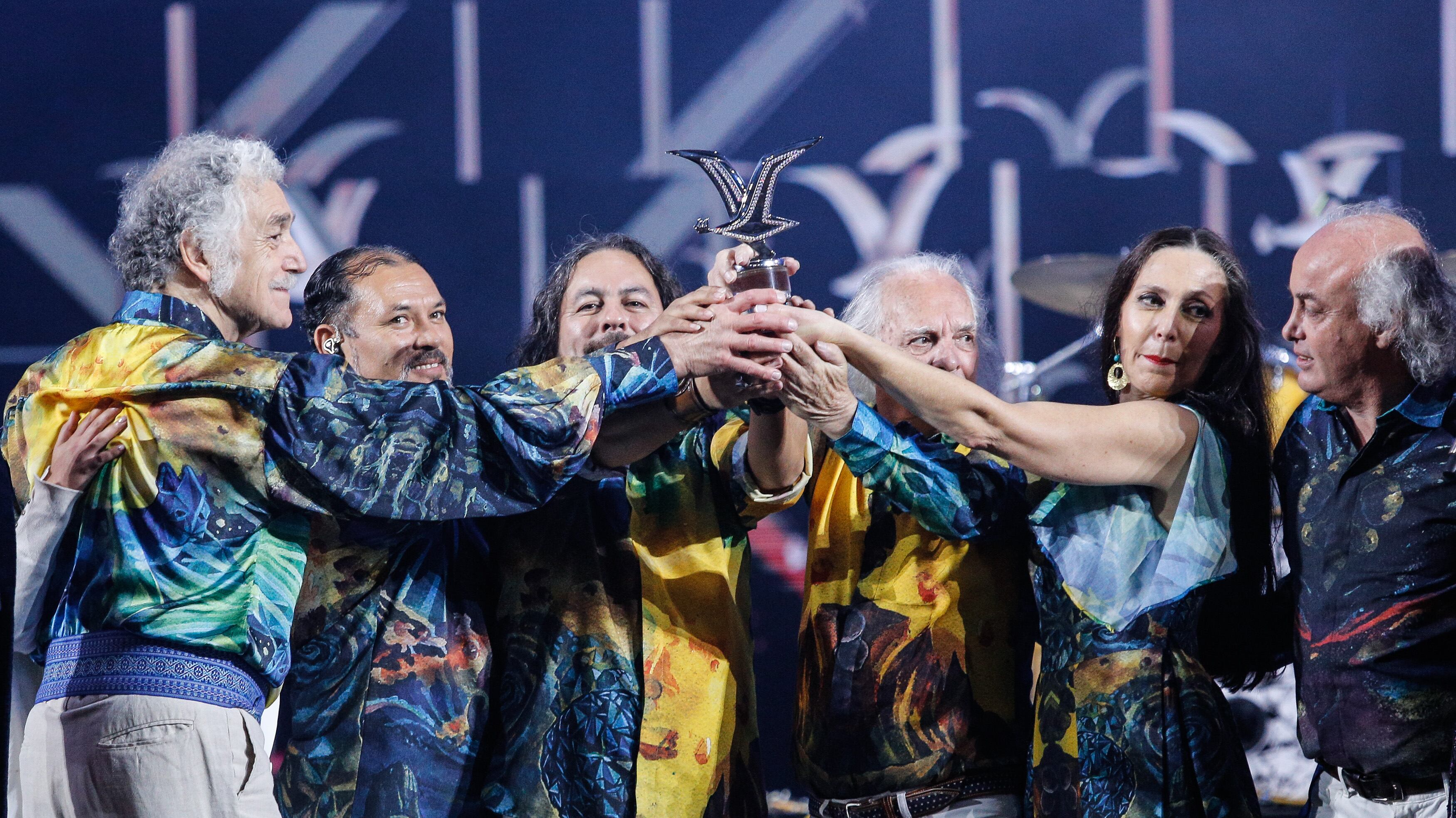 21 de Febrero del 2023 / VIÑA DEL MAR  
Los Jaivas durante la Tercera noche del Festival Internacional de la Canción de Viña del Mar 2023.
FOTO: DIEGO MARTIN / AGENCIAUNO