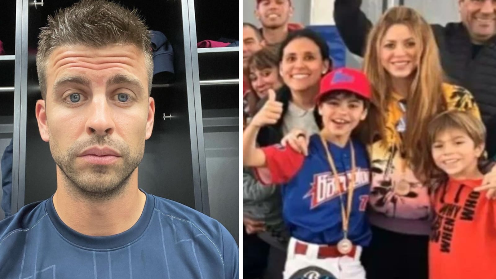 Piqué Shakira y sus hijos