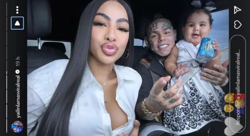 Yailín y Tekashi posaron juntos