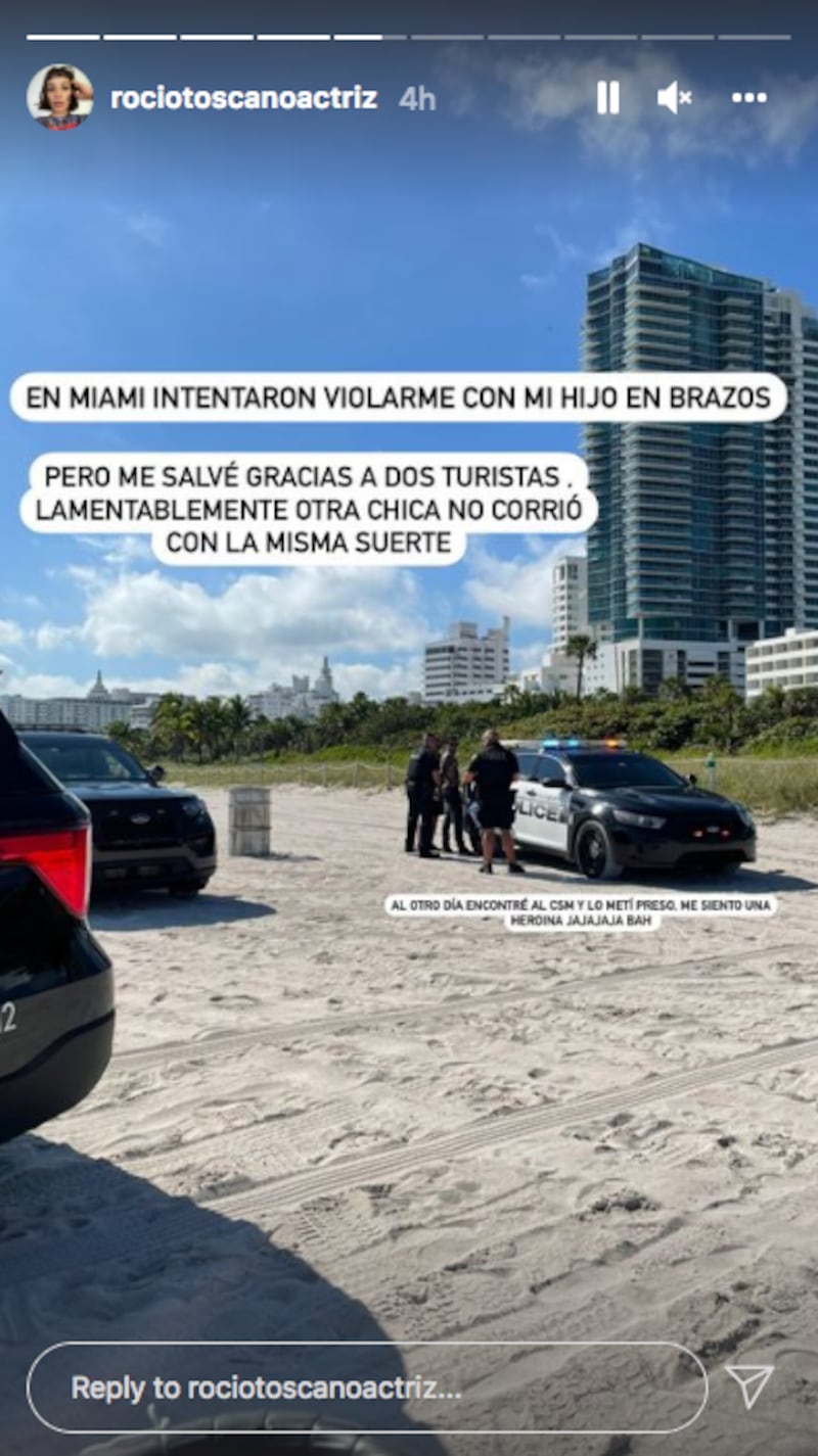 Rocío Toscano denunció agresión sexual sufrida en Miami