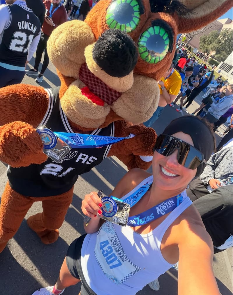 La Flaca Guerrero corre media maratón