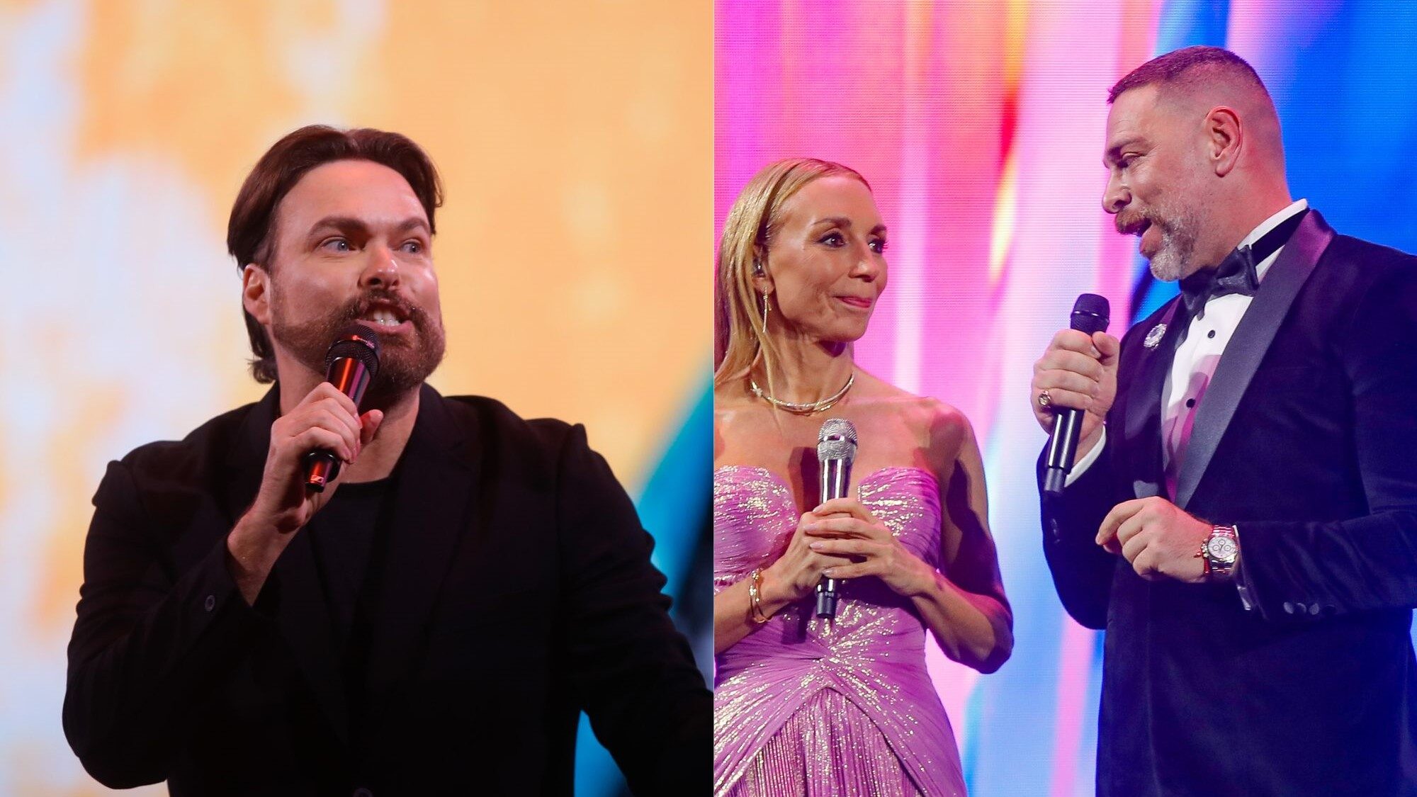 José Antonio Neme y George Harris en el Festival de Viña | Agencia Uno