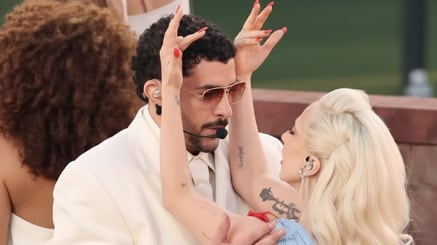 Supuesta coronación de Bad Bunny y Lady Gaga.