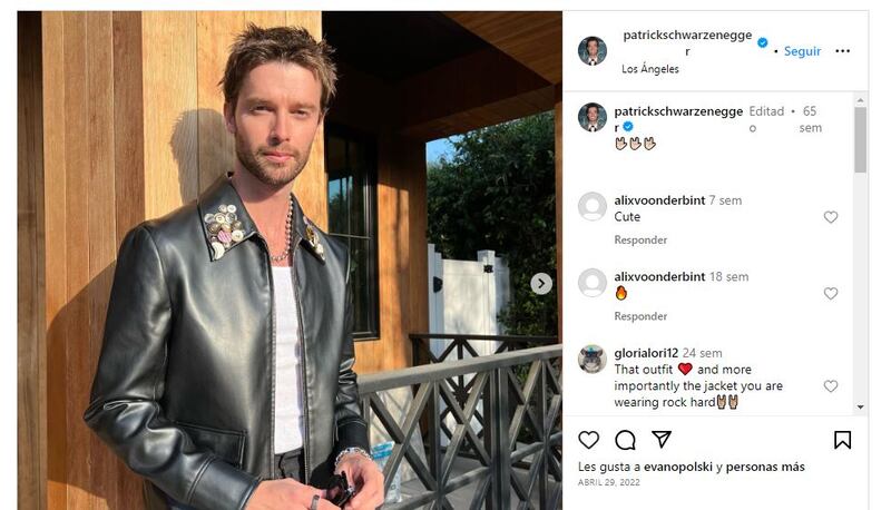 Patrick Schwarzenegger es actor como su padre