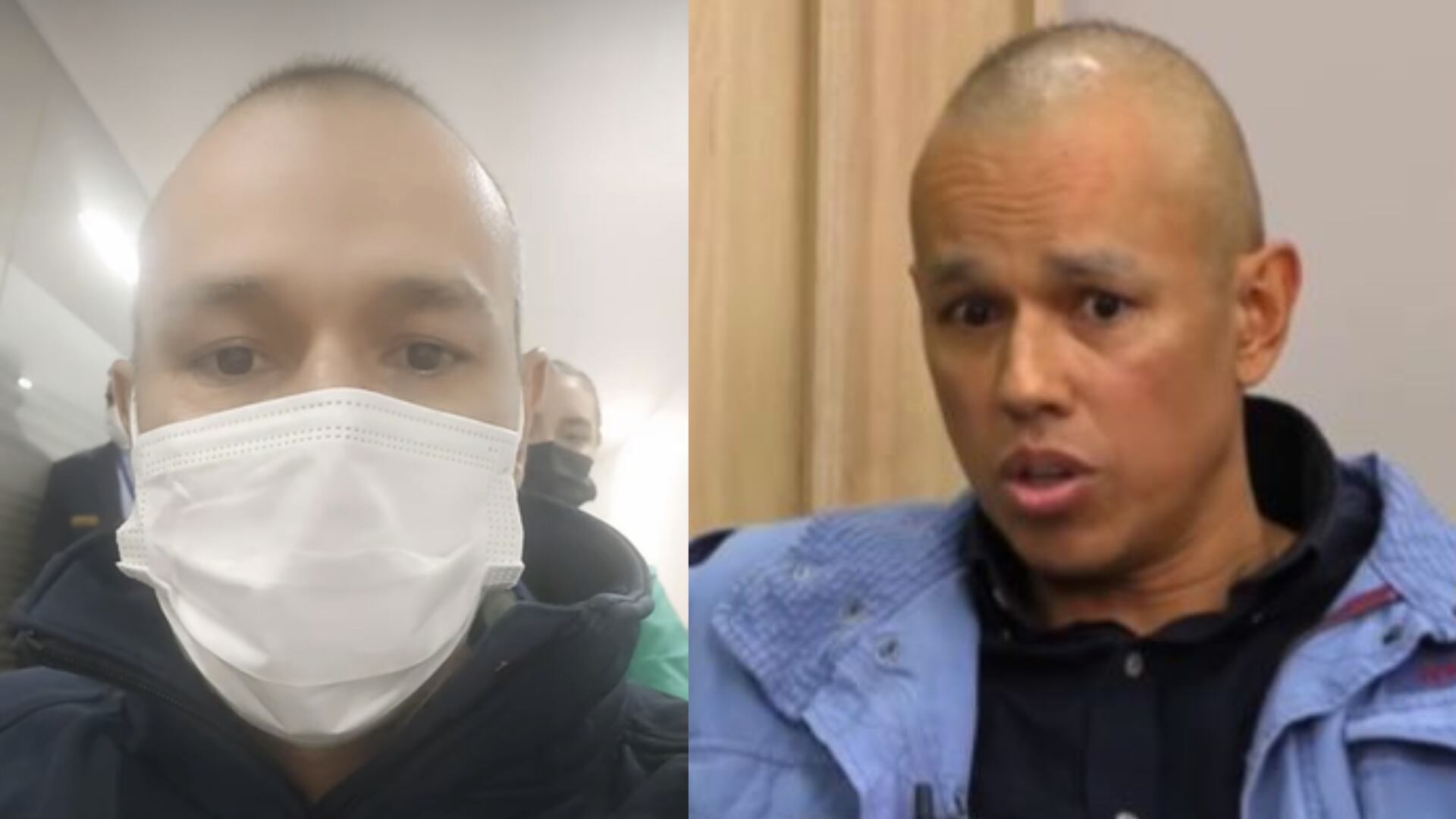 Diego Guauque apareció luego de compleja cirugía para eliminar el cáncer