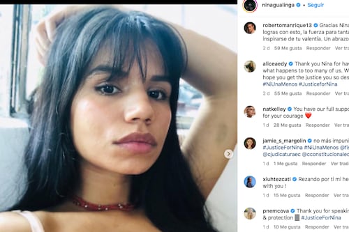 ¡Yo te creo! Decenas de personas se solidarizan con Nina Gualinga, tras denunciar ser víctima de violencia 