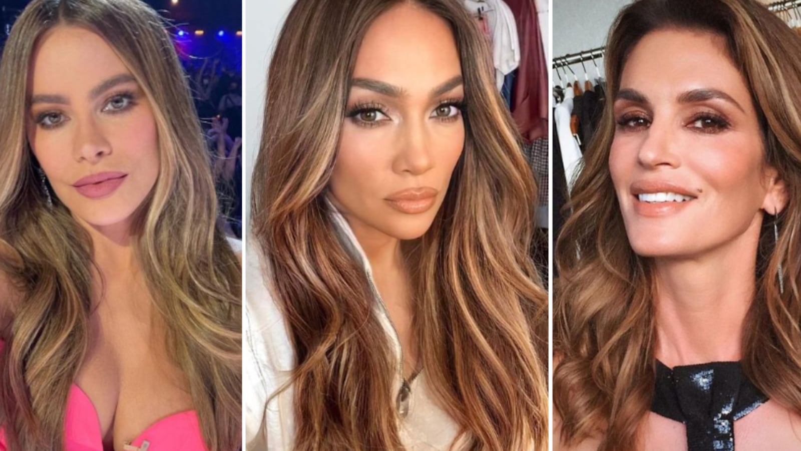 Mechas babylights caramelo morenas