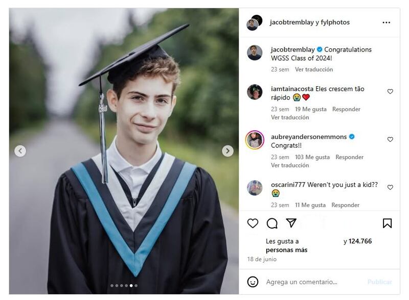Jacob Tremblay ha logrado construir una sólida carrera actoral desde su debut en 2013