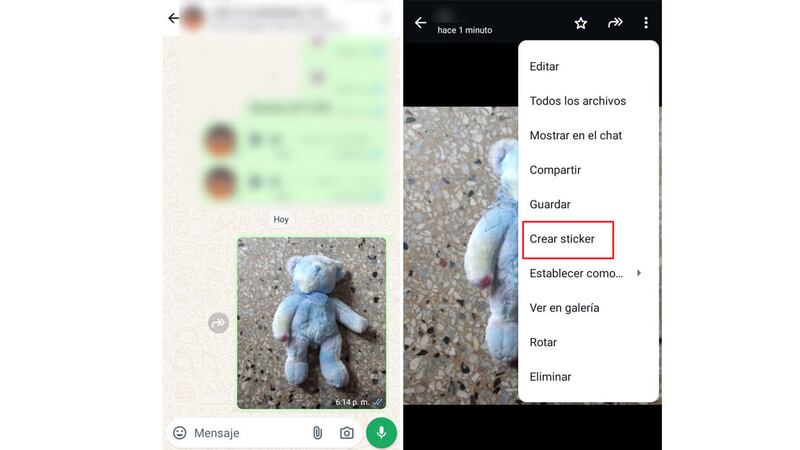 WhatsApp permite elaborar ‘stickers’ dentro de la misma plataforma