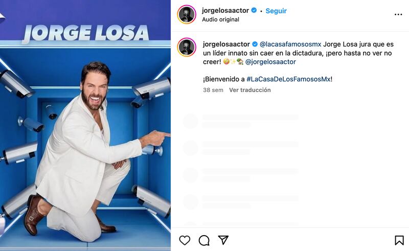 Jorge Losa revela que tuvo ginecomastia