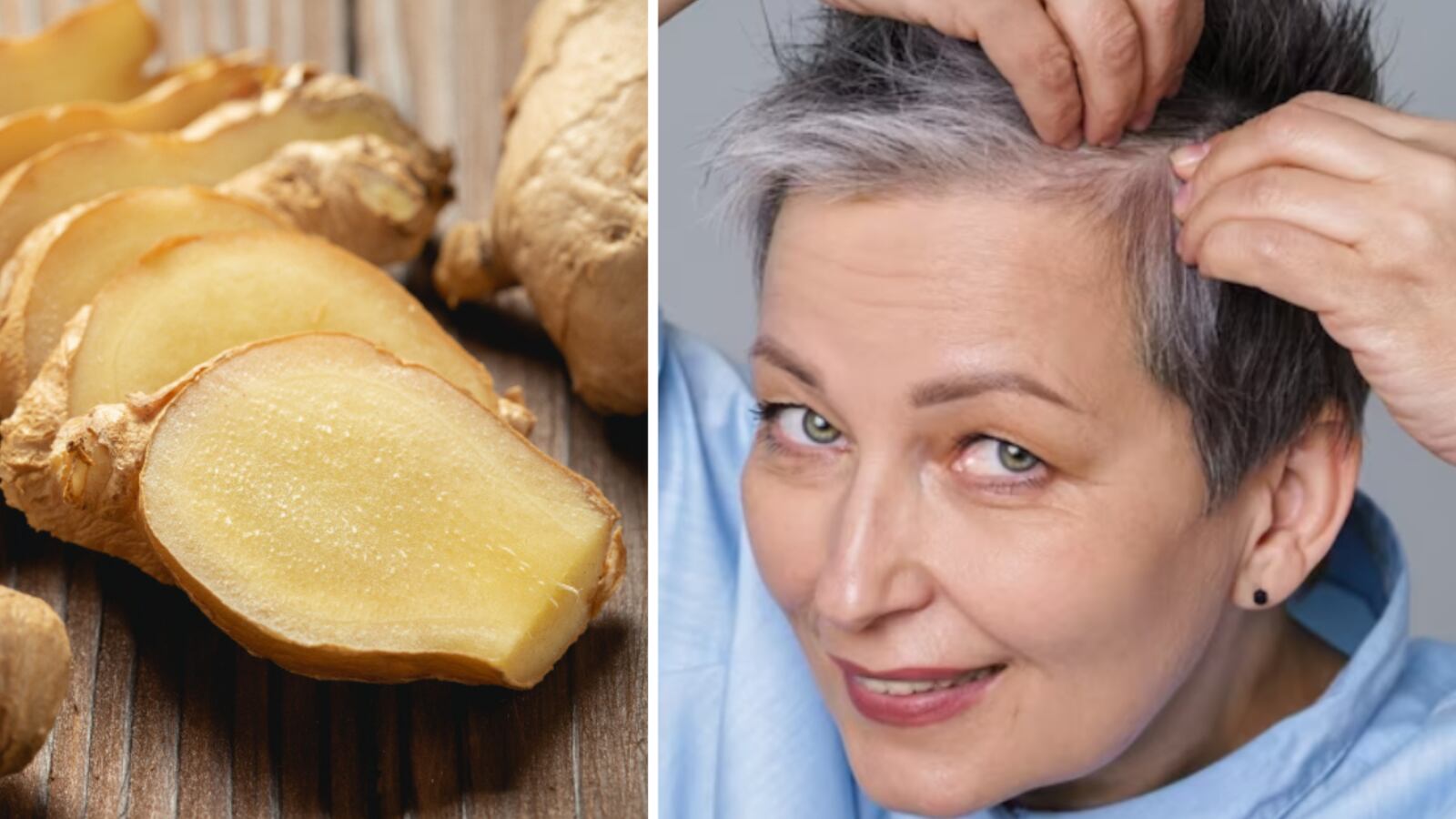 Jengibre y romero para canas