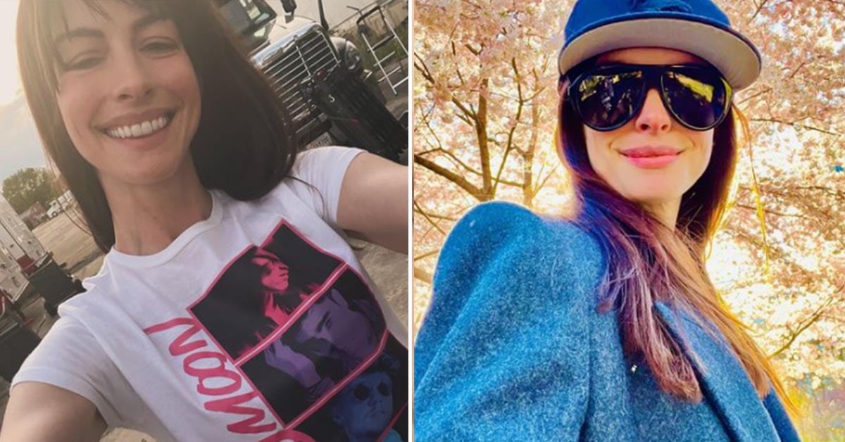 “Como si fuera en camión”: el “malabar” de Anne Hathaway para usar un vestido que impactó a todos