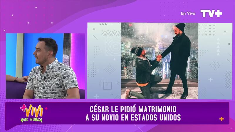 César Campos reveló detalles de su propuesta de matrimonio en Nueva York