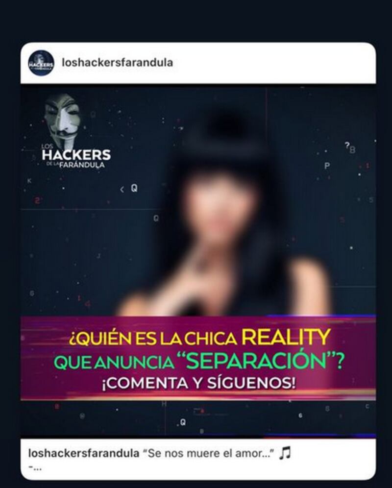 Los hackers de la farándula. Foto: Captura Instagram
