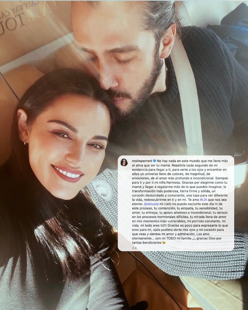 Maite Perroni compartió un emotivo mensaje por el Día de las Madres
