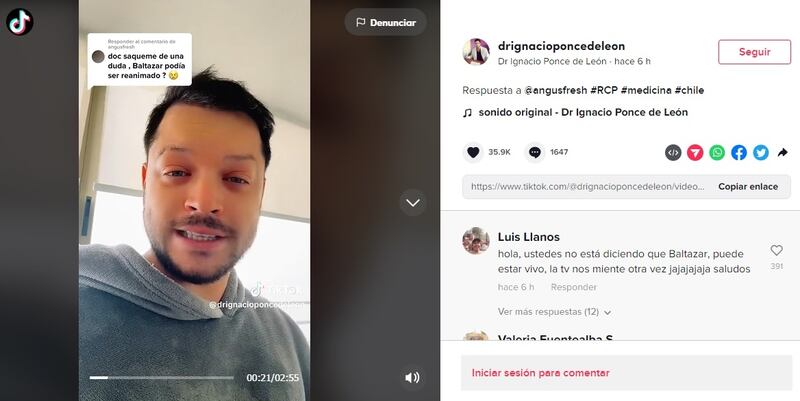 El facultativo médico aclaró si Baltazar pudo haber sobrevivido luego del evento de salud que le costó la vida en el episodio de este lunes de "La ley de Baltazar".
