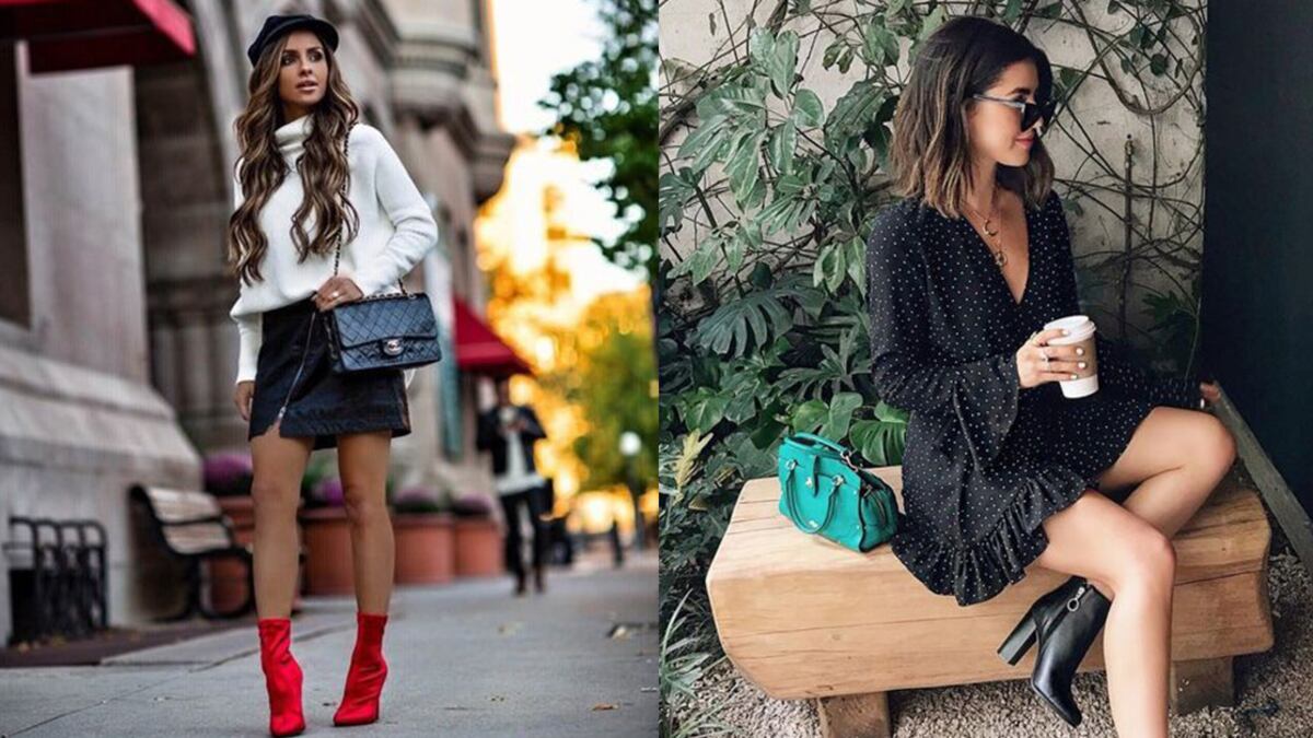 Moda botines de tacón