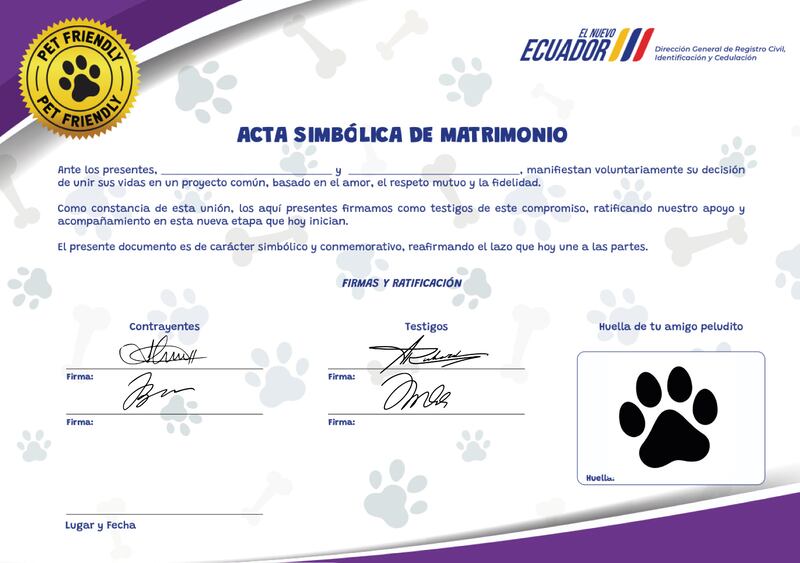 Boda pet-friendly