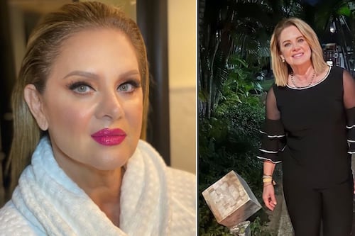 A sus 59, Erika Buenfil muestra que la ropa no tiene edad con transparencias, plumas y más