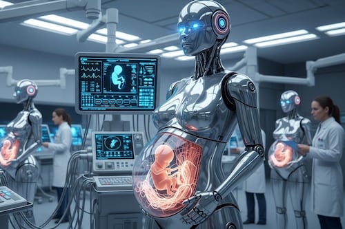 ¿Fin del embarazo? La ambiciosa (y no confirmada) promesa de China de gestar bebés en robots humanoides