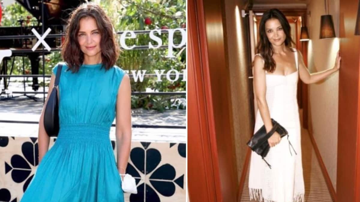 Katie Holmes y su look de los 2000 con el que desató sospechas de embarazo