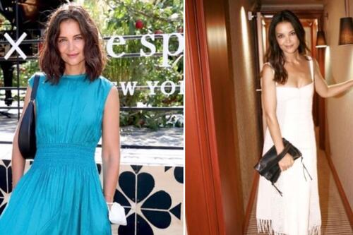 Katie Holmes nos enseña cómo lucir jeans anchos a los 40 y lucir estilosas para tu dia a día