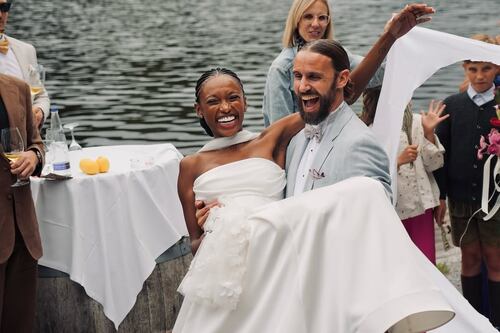 Así fue la boda en Alemania de la modelo esmeraldeña Nathaly Quiñónez, quien no olvida sus raíces