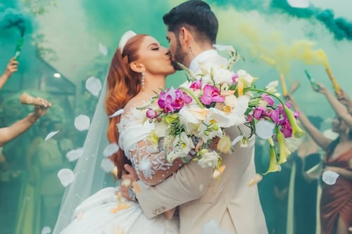 De compañeros en un reality a esposos: así fue la boda de Antonella Moscoso y Renier Izquierdo