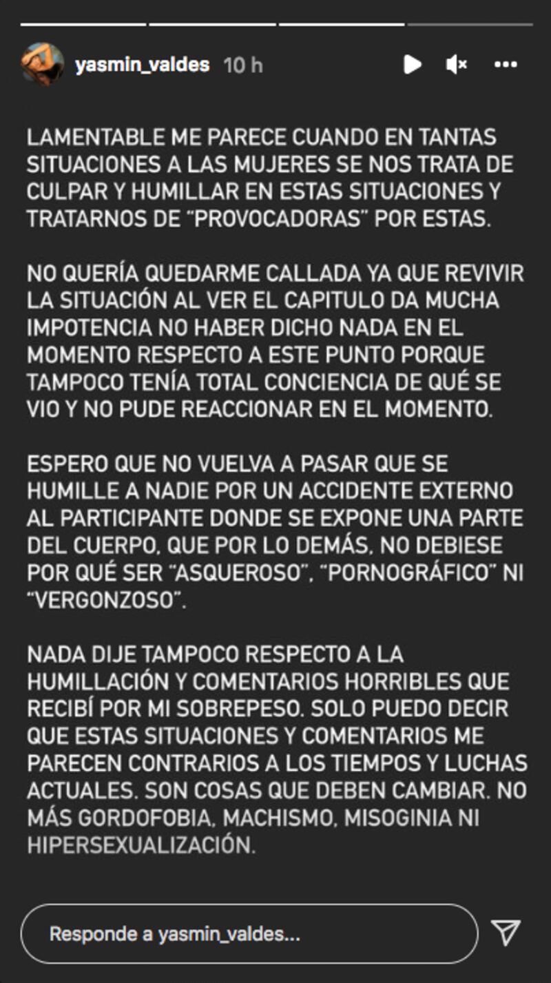 Yasmín Valdés arremetió contra jurado de "Aquí se Baila"