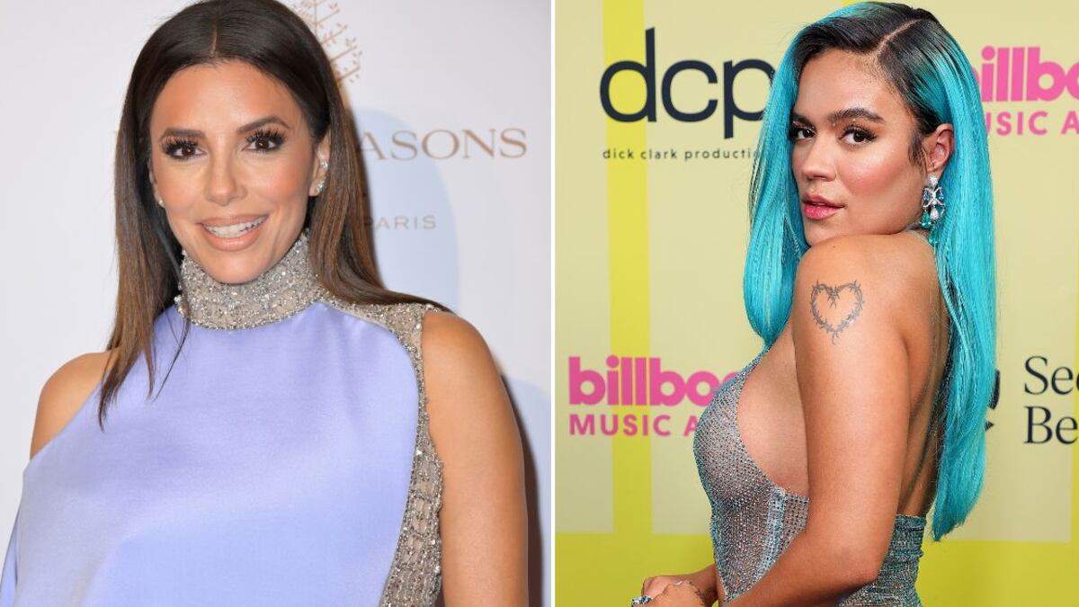 Eva Longoria y Karol G amigas