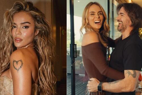 “Su esposa está más bella”: Juanes causa indignación tras dar una “miradita indiscreta” a Karol G frente a su pareja