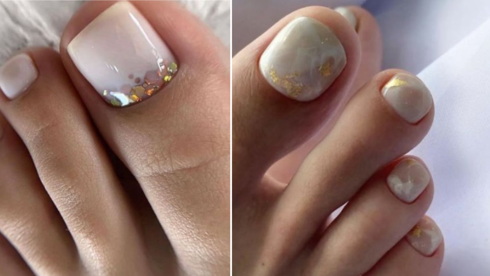 Uñas de pies bonitas para mujeres elegantes