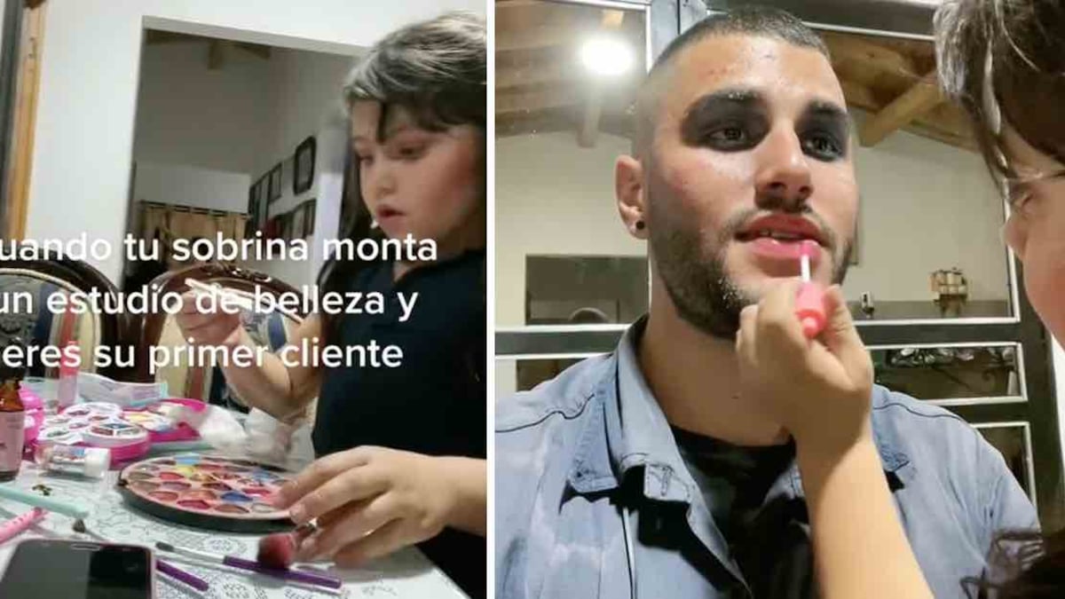 Quién sabe si está creciendo una futura maquilladora profesional