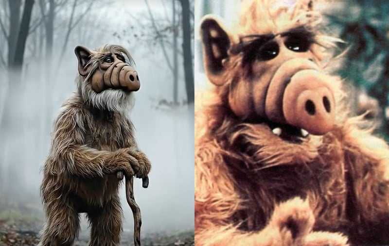 Así envejecería Alf, según la IA