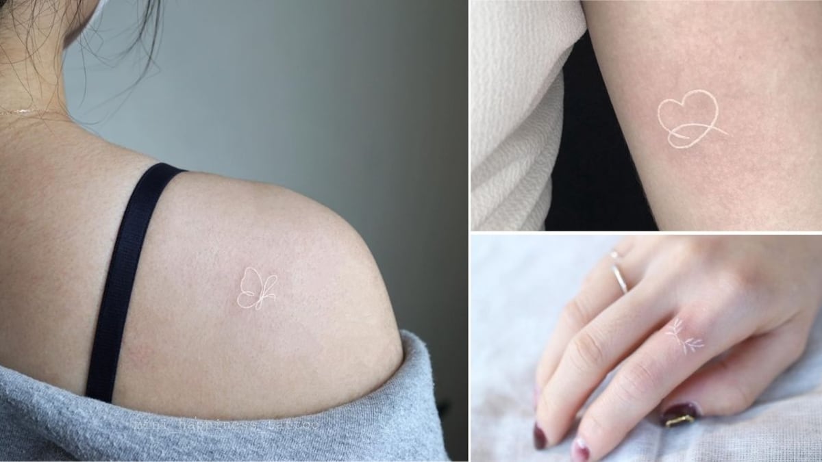 Los tatuajes blancos son muy populares debido a lo poco habituales y llamativos que son