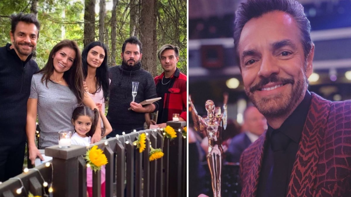 Eugenio Derbez y sus hijos