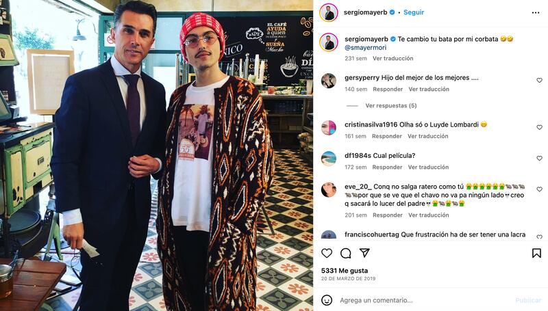 Sergio mayer y su hijo
