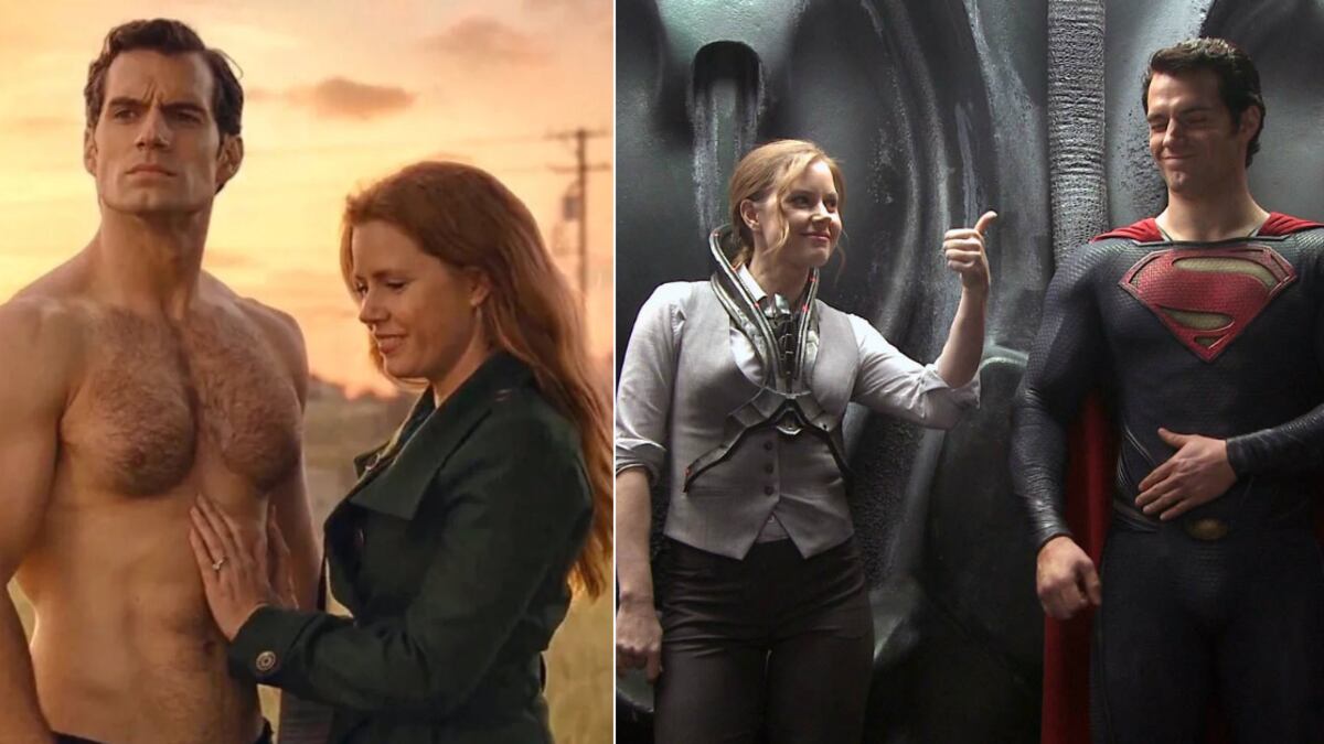 Henry Cavill y Amy Adams de los más guapos de Hollywood.