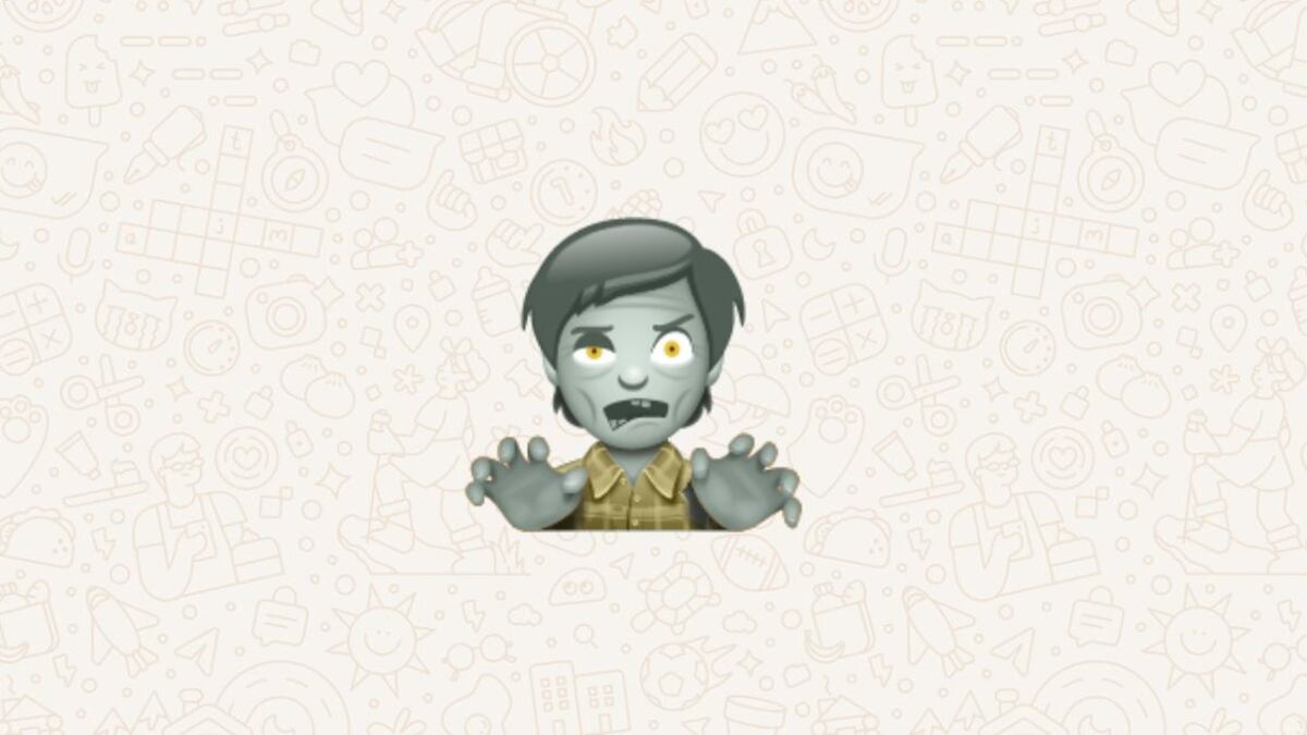 El emoji de zombi es bastante popular entre los usuarios de WhatsApp