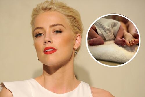 ¿Doble felicidad? La misteriosa imagen de Amber Heard que da mucho de qué hablar
