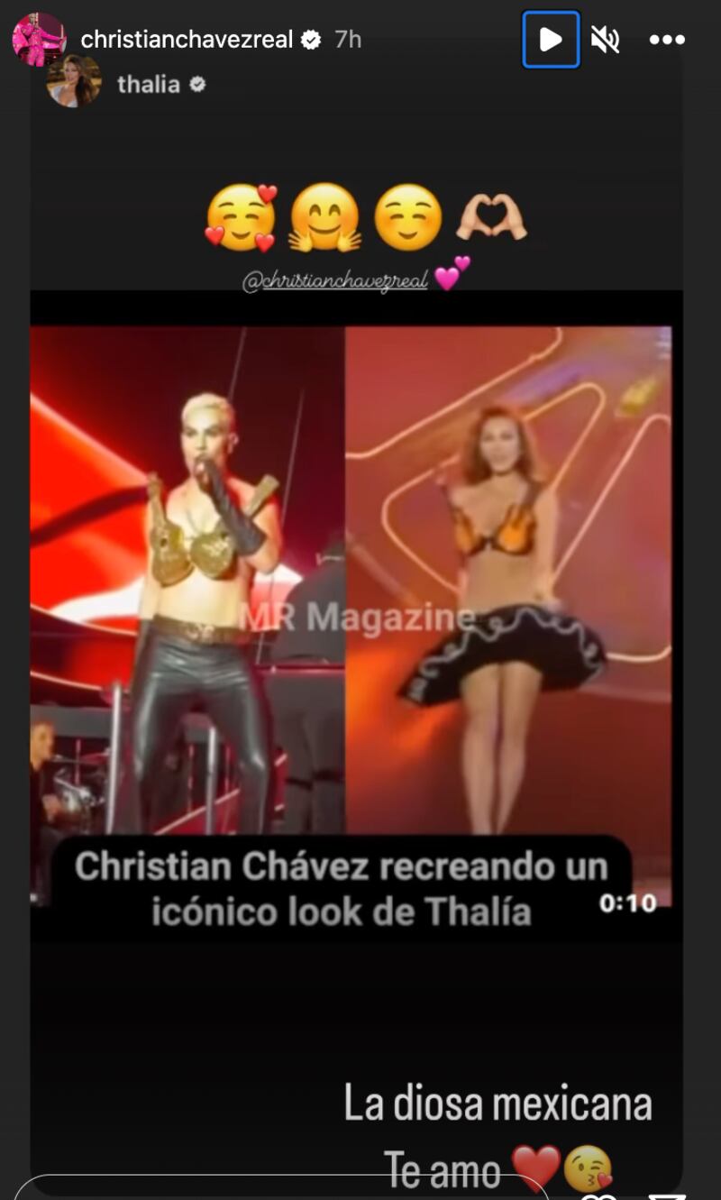 Christian Chávez imitó a Thalía