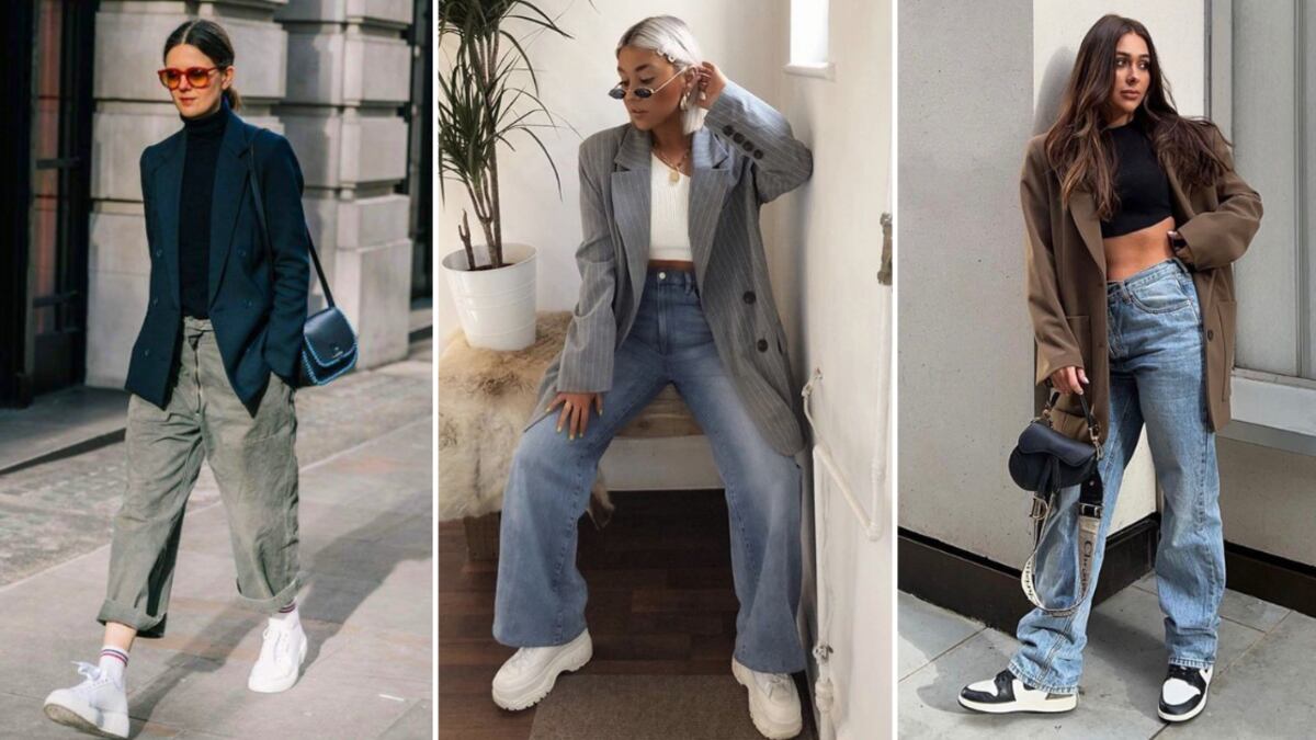 Los baggy jeans seguirán siendo tendencia en 2024 y así les puedes dar un giro elegante esta primavera.
