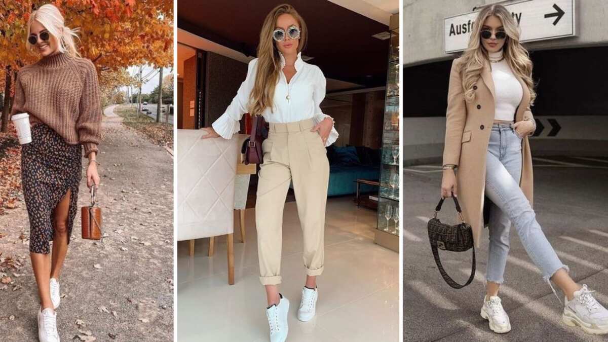 Moda: looks elegantes con tenis que puedes llevar a los 50 o más