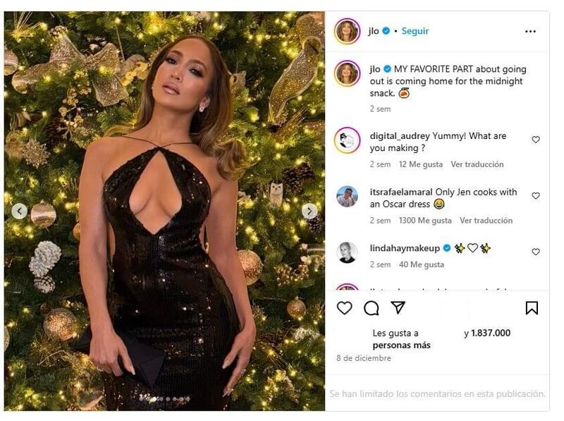 El árbol de Navidad de Jennifer Lopez