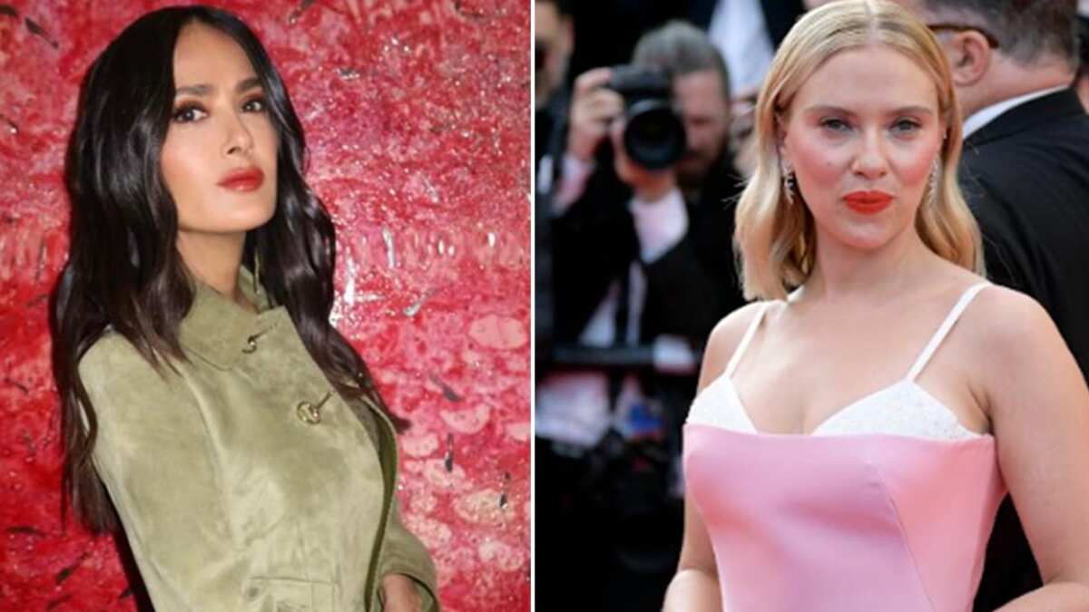 Scarlett Johansson y Salma Hayek foto
