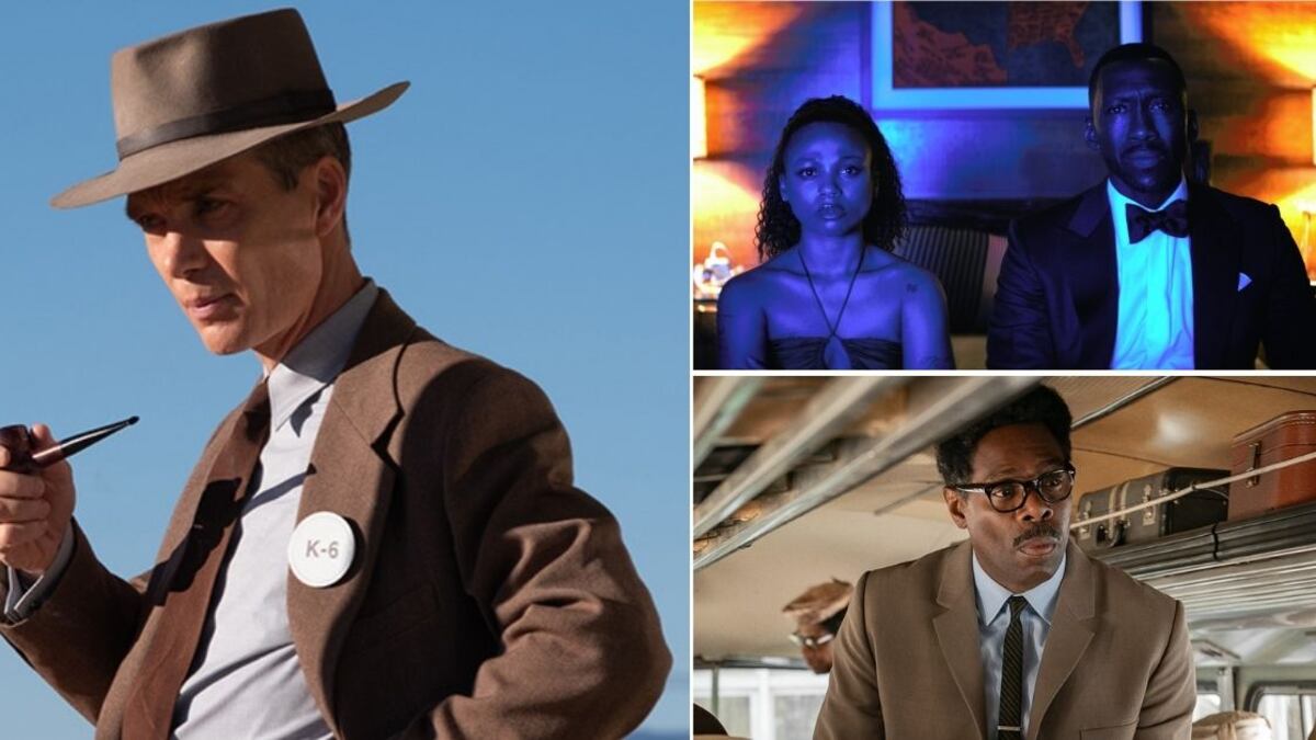 Escenas de las películas Oppenheimer, Leave the World Behind y Rustin